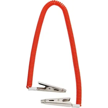 Řetízek Řetízek na roušky plastový elastický – "spirála" červená