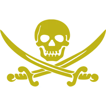 ON-DESIGN Potisk PIRÁT 2 Barva: zlatá, Velikost motivu: A5