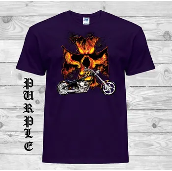 chopper-detske-levne-bavlnene-tricko-potisk-ohnivy-kriz Barva: Purple - purpurová, velikost: 152