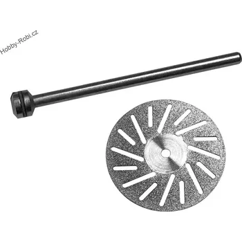 Modelová železnice Diamantový řezný kotouč 22 mm se stopkou - Donau 1646