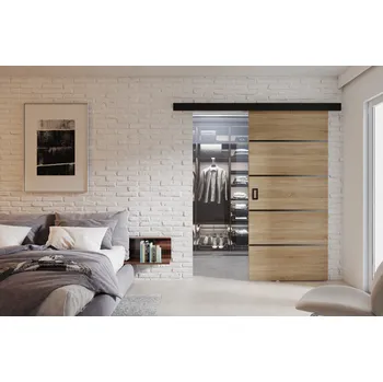 Interiérové dveře KIER Posuvné dveře WERDI PLUS | 80 cm Barva: dub sonoma