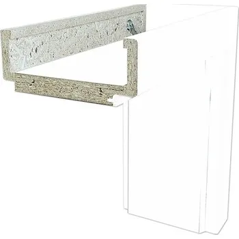 Zárubeň Obložková zárubeň Solodoor 70 P šířka 120 mm bílá snow lakovaná