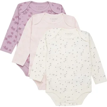 Kojenecký body BODY FIXONI KOJENCKÉ 3 KS, S KYTIČKAMI Velikost: 56