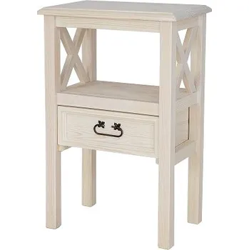 Toaletní stolek ARTEN (NANO Systems s.r.o.) Rustikální toaletní stolek POPRAD MES15 - borovice (bílý vosk)