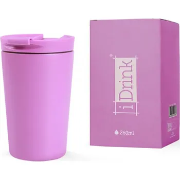 Termohrnek Termohrnek z Nerezové Oceli 260ml Světle Růžový