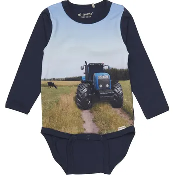 BODY MINYMO KOJENECKÉ S TRAKTOREM, NAVY NIGHT Velikost: 86