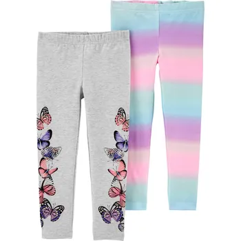 LEGINY CARTER'S 2 KS, S MOTÝLKY, DUHOVÉ Velikost: 3M