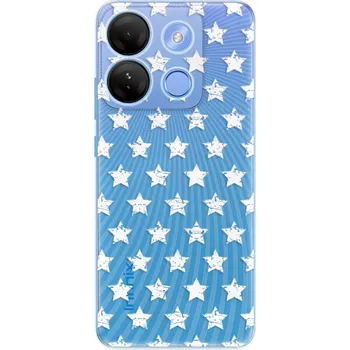 Pouzdro na mobilní telefon Odolné silikonové pouzdro iSaprio - Stars Pattern - white - Infinix Smart 7