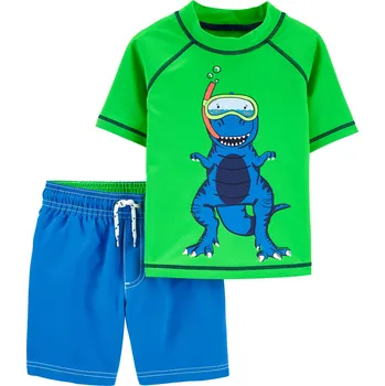 Kojenecké plavky CARTER'S PLAVKY CARTER'S, S DINOSAUREM, ZELENÉ, MODRÉ, SET Velikost: 12M