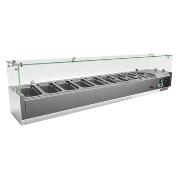 Vitrína chladicí pultová 8 x GN 1/4 | REDFOX - MCH 4180
