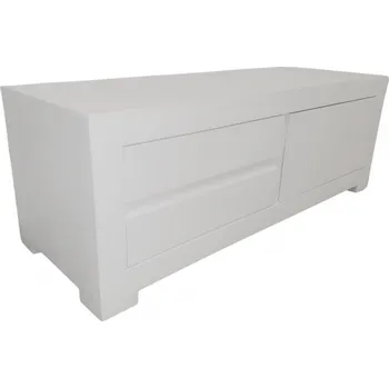 Televizní stolek Bílý TV stolek z masivTecky