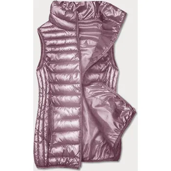 Dámská vesta Růžová dámská vesta se stojáčkem (B8233-81) odstíny růžové S (36)