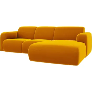 Pohovka Windsor & Co Sametová rohová pohovka Lola 250 cm, pravá