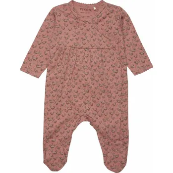 Kojenecký overall OVERAL FIXONI S ŤAPKAMI, S TLAPKAMI, ROSE DAWN Velikost: 62