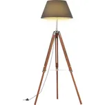 Petrashop Stojací lampa stativ medově hnědá a černá masivní teak 141 cm Hnědá288079