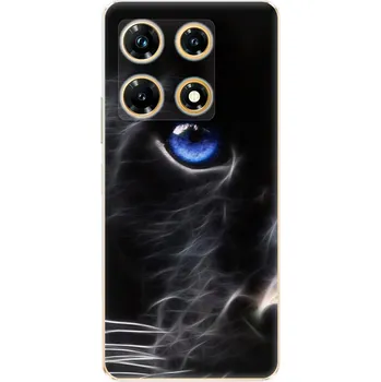 Pouzdro na mobilní telefon Odolné silikonové pouzdro iSaprio - Black Puma - Infinix Note 30 PRO
