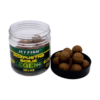 Boilies Jet Fish Rozpustné Boilie Rak & GLM 250ml Průměr: 24mm