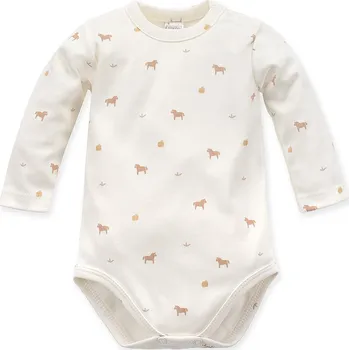 Kojenecký body BODY PINOKIO KOJENECKÉ, S KONÍKY, ECRU, WOODEN PONY Velikost: 74
