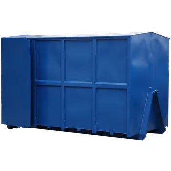 Skladový kontejner Kontejner AVIA s pevnou střechou a záchytnou podlahou s rošty 16 m3 Červená RAL 3020