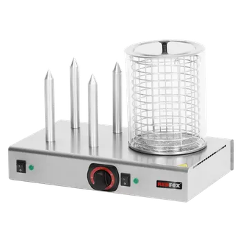 Hotdogovač Hot dog 4 trny s košíkem s nádobou | REDFOX - HD 04 NK