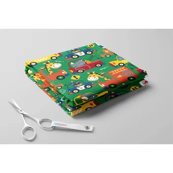 Softshell s beránkem, Zvířátka v autě Barva: Zelená