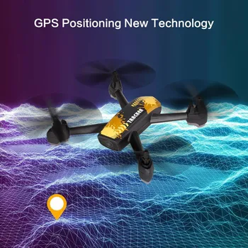 Dron JXD 518 RC Quadcopter 720P HD kamera WIFI FPV Bodový bod GPS Drone 2,4 GHz 6 osý Gyro Mini Drone 360 Rotační bezhlavý režim