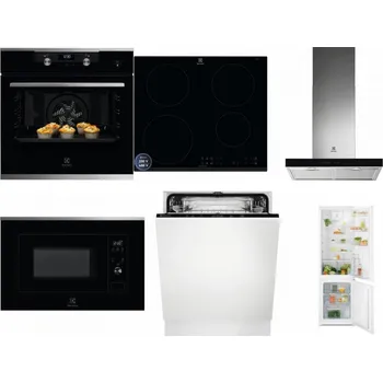 Set domácích spotřebičů ELECTROLUX KODEH70X + ELECTROLUX LIR60433B + ELECTROLUX LFT766X + ELECTROLUX LMS2203EMX + ELECTROLUX EEA27200L + ELECTROLUX LND5FE18S