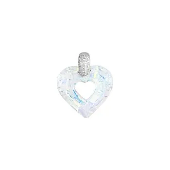 Přívěsek Přívěsek stříbrný Srdce Swarovski Elements