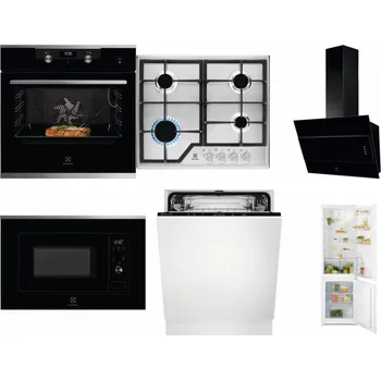 Set domácích spotřebičů ELECTROLUX KODEC75X2 + ELECTROLUX KGS6426SX + ELECTROLUX LFV316K + ELECTROLUX LMS2203EMX + ELECTROLUX EEA27200L + ELECTROLUX LND5FE18S