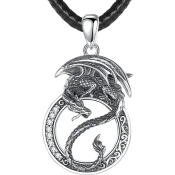 Náhrdelník For Silver Vintage náhrdelník Drak - Stříbro 925