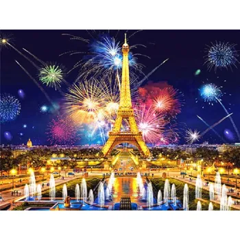 Mozaiková sada DIAMANTOVÁ MOZAIKA EIFFELOVA VĚŽ 13 - SLEVA -50%