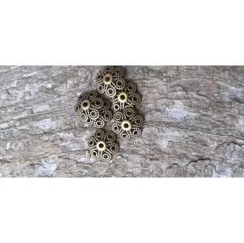 Materiál na výrobu šperku kaplík 12 x 1 mm, starobronz