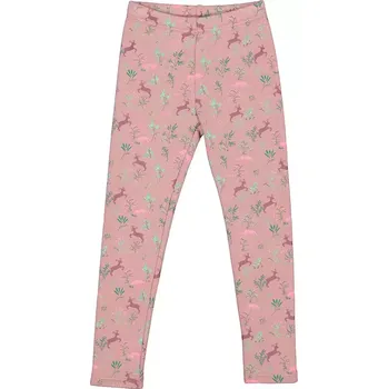 Dívčí legíny Dívčí zateplené legíny Topo in Fashion světlé růžové s jelínky (40170-345)