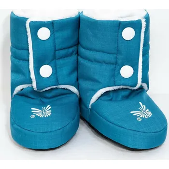 Capáčky ESITO Softshellové capáčky Lamb tyrkysová/bílá velikost 2