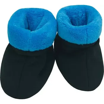 Capáčky ESITO Capáčky softshell s chlupem černá/tyrkys