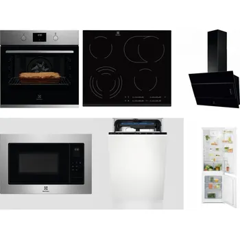 Set domácích spotřebičů ELECTROLUX KOFGH70TX + ELECTROLUX EHF6547FXK + ELECTROLUX LFV316K + ELECTROLUX EMS4253TEX + ELECTROLUX EEM23100L + ELECTROLUX LND5FE18S