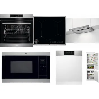 Set domácích spotřebičů AEG BPK742380M + AEG Mastery SenseBoil IAE64413XB + AEG DPE5660M + AEG Mastery MSB2547D-M + AEG FEE72706PM + AEG TSC6M181ES