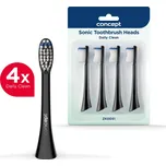 Concept Náhradní hlavice k zubním kartáčkům PERFECT SMILE ZK500x, Daily Clean, 4 ks, černé ZK0051
