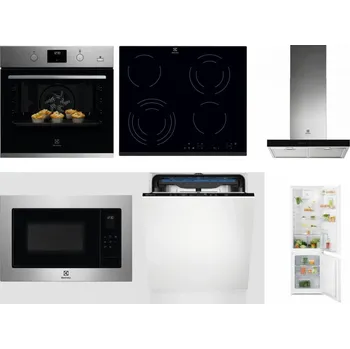 Set domácích spotřebičů ELECTROLUX KODGH70TX + ELECTROLUX EHF6343FOK + ELECTROLUX LFT766X + ELECTROLUX EMS4253TEX + ELECTROLUX EES48200L + ELECTROLUX LND5FE18S