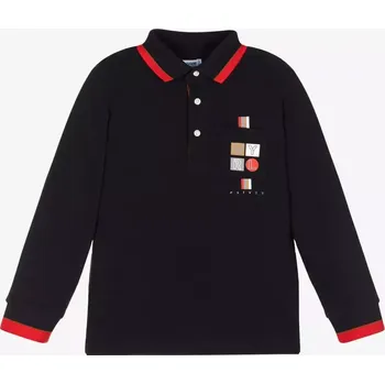 Chlapecké tričko Chlapecké triko polo dlouhý rukáv Mayoral 4160-55 tmavě modré velikost 128 (4160-55)