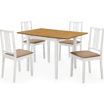 Jídelní set vidaXL 5dílný jídelní set MDF bílý [276409]