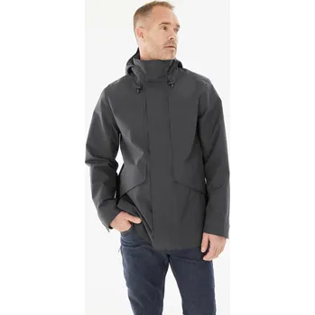 Pánská větrovka QUECHUA Pánská turistická bunda nepromokavá NH550 2XL ŠEDÁ