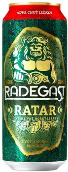Pivo Radegast Ratar světlý ležák 0,5 l plech