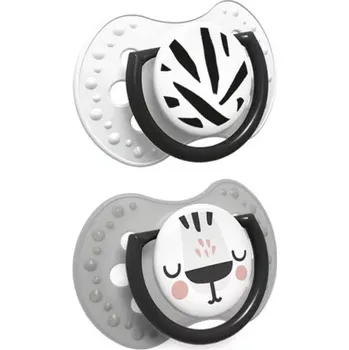 LOVI Dudlík silikonový dynamický SALT&PEPPER 3-6m 2ks (22/878)