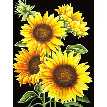 Mozaiková sada DIAMANTOVÁ MOZAIKA SLUNEČNICE 13 - SLEVA -50%