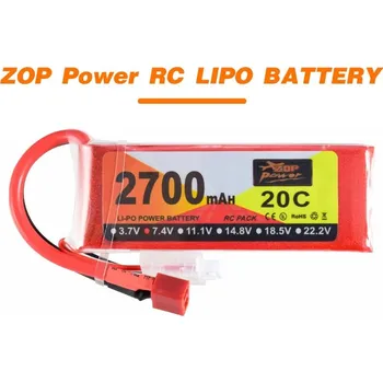 RC model Akumulátor ZOP Power 2700mAh 903490 7.4V 20C 2S Lipo baterie T-plug pro Wltoys 10428 RC Car