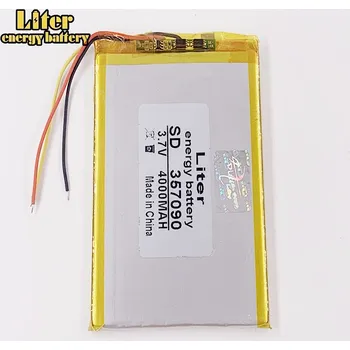 Akumulátor 3.7V 357090 4000mAh 3 drátky pro tablety prestigio čtečky
