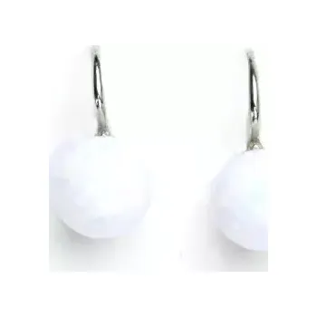 Náušnice Stříbrné náušnice bílý opál - NK1183/1356 (Stříbrné náušnice s opálem 8 mm)