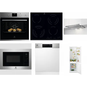Set domácích spotřebičů ELECTROLUX KODGH70TX + ELECTROLUX EHF6343FOK + ELECTROLUX LFP326S + ELECTROLUX EMS4253TEX + ELECTROLUX EEM48300IX - přebaleno + ELECTROLUX LND5FE18S
