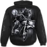 Motorkářská MIKINA s kočkou Spiral NINE LIVES TR501800 Velikost: XL